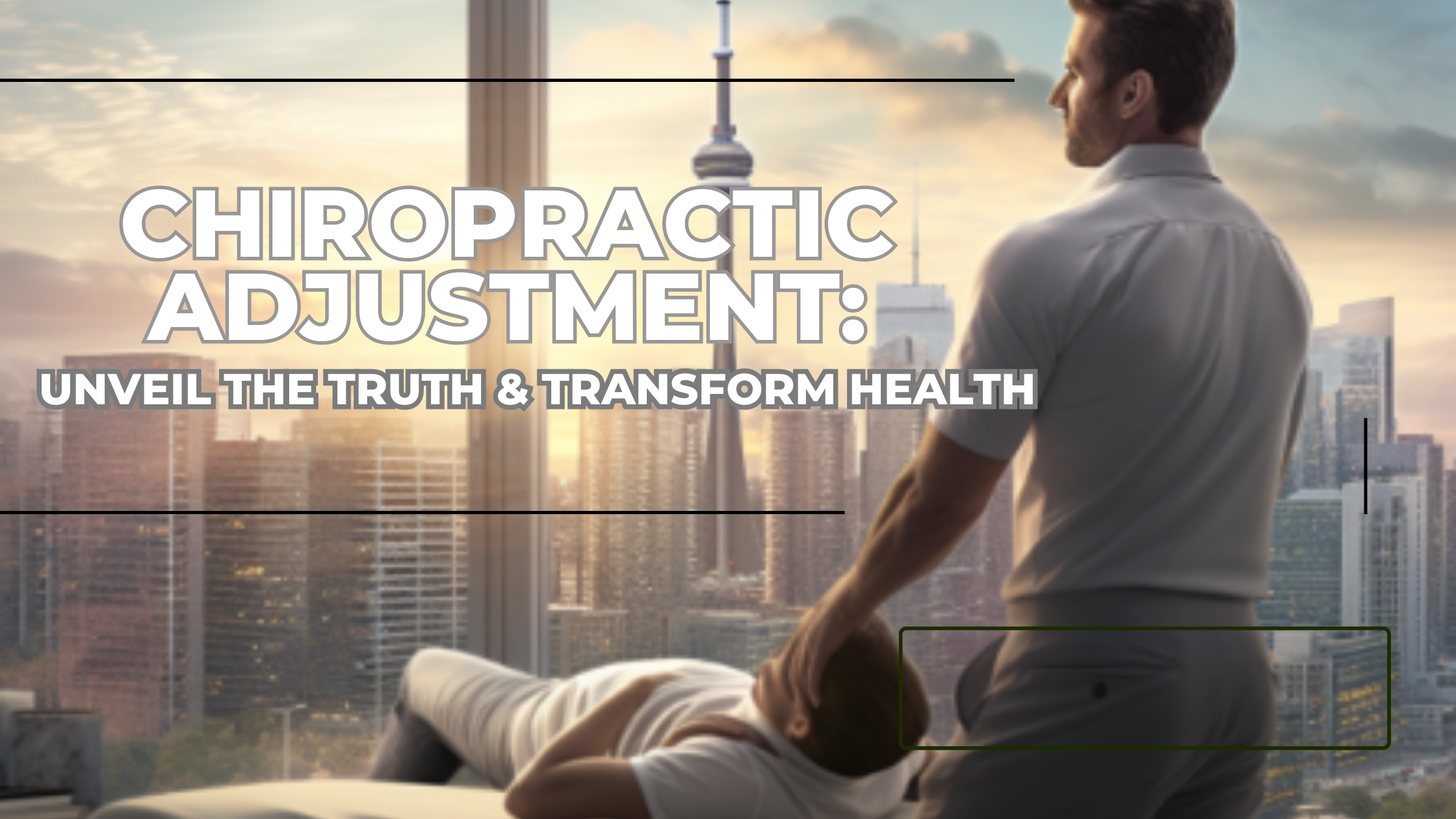 Chiropractor performing a transformative spinal adjustment on a patient in a clinic.