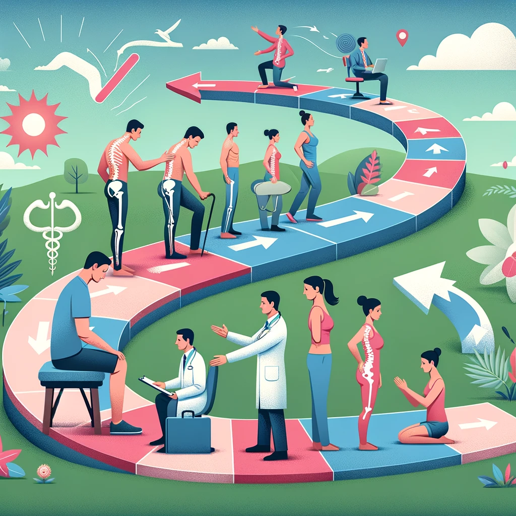 Chiropractor meeting patient at initial visit